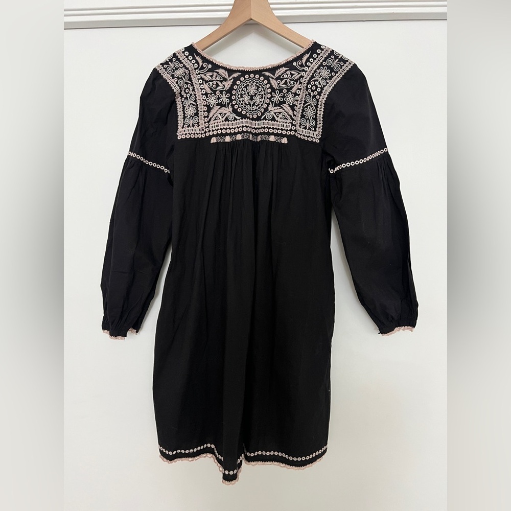 Ulla Johnson - Embroidered Dress- Mira in Black - Picture 4 of 8